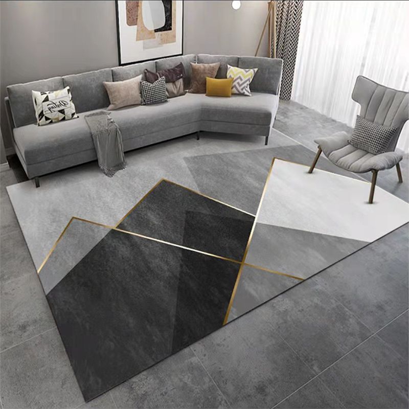 Natuurlijk geometrisch patroon tapijt polyester tapijtkleurige resistent binnen vloerkleed voor woningdecoratie