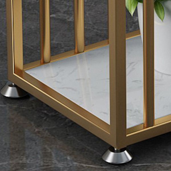 Rectangle Pub Table Bar Height Glam Bar Table with Stone Top