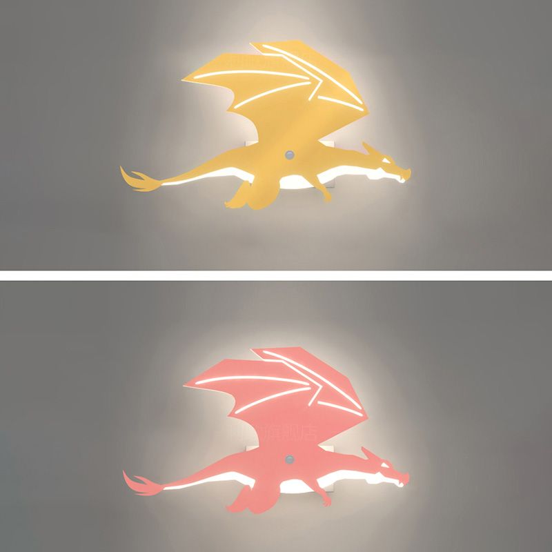 Dinosaurusvorm IJzeren Wall SCONCE LICHT Licht Simple Moderne stijl LED BUITEN WANDEL MOUT LIMMUTER