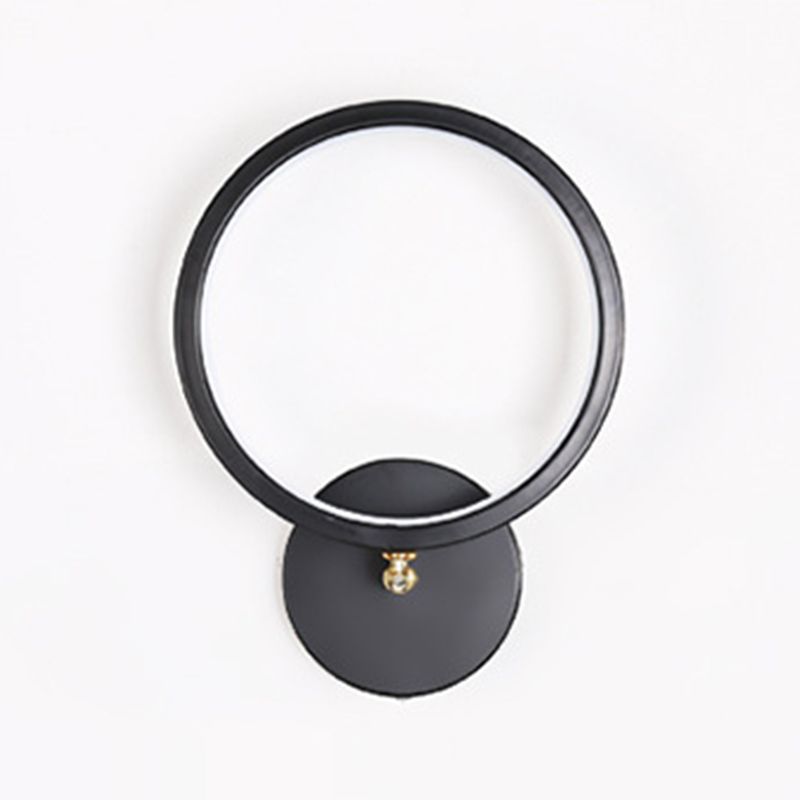 Modern Style Metal Wall Light Geometric Shape LED Wall Sconce for Bedroom