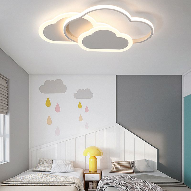 Cartoon Flush Mount LED Light Children's Bedroom Ceiling Light Fixture