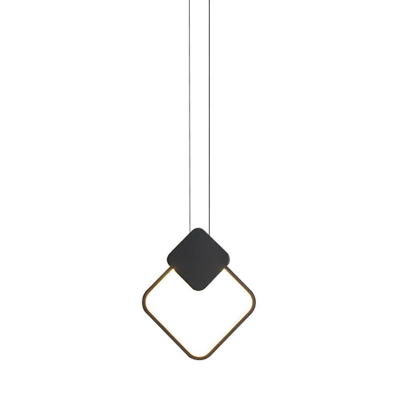 Minimalistische lineare Anhängerbeleuchtung, Metall und Acrylhänge Licht für Wohnzimmer
