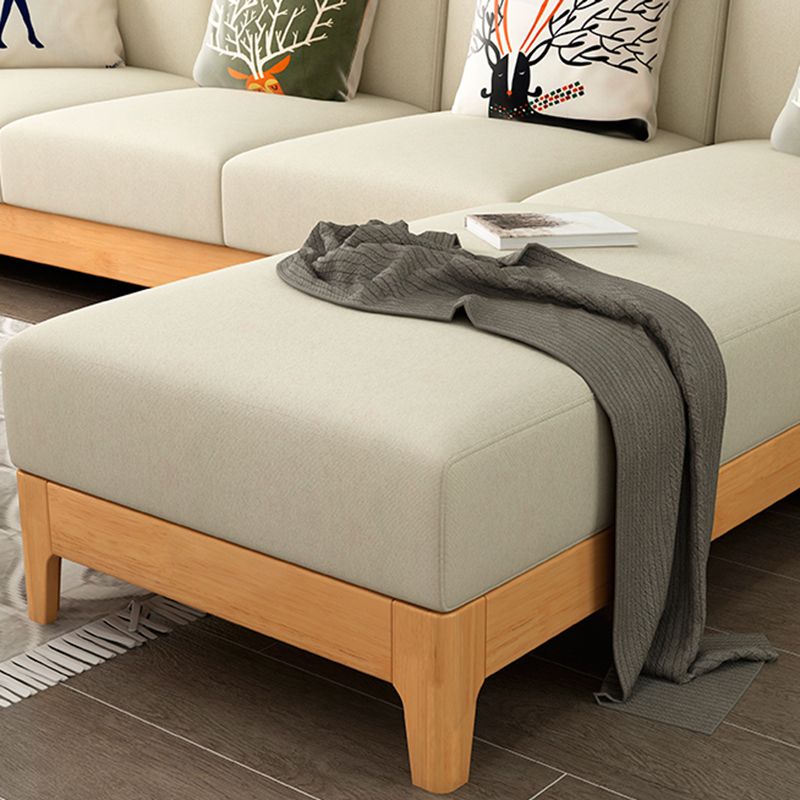 Contemporary Sectional Sofa Fabric Reversible Storage Sectionals