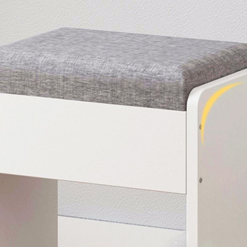 Modern PU Leather Ottoman Plain Rectangle Wood Frame Fade Resistant Target Pouf