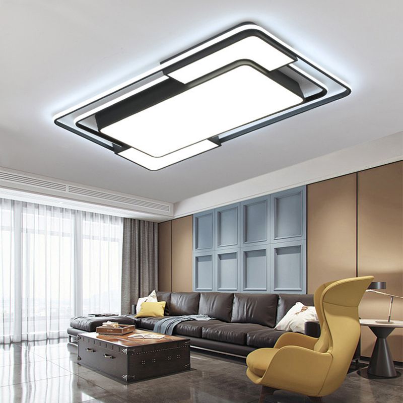 Rechteck Unterputz Deckenleuchte Licht Armaturen Moderne Acryl Deckenmontage Chandelier für Schlafzimmer