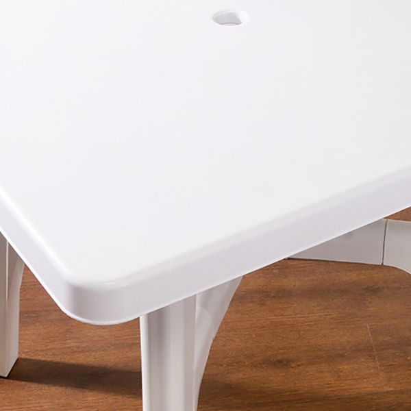 Modern Style Geometric Courtyard Table Plastic Waterproof Outdoor Table