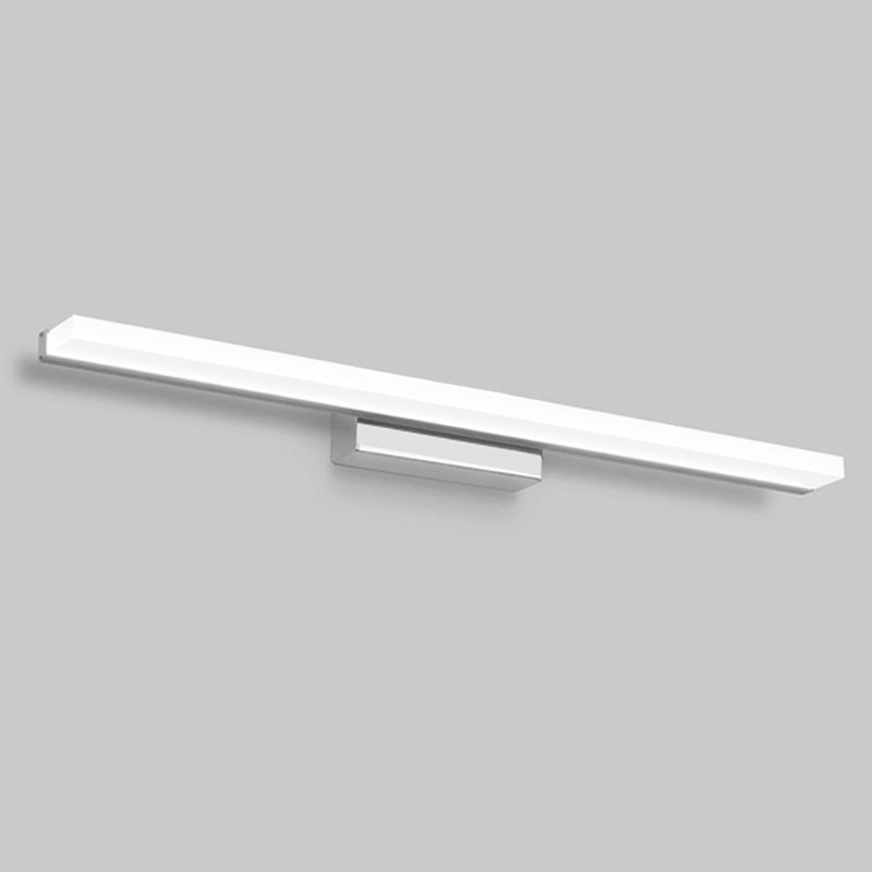 Modern Minimalist Style Rectangular Vanity Wall Light Fixtures 1 Light Wall Mounted Vanity Lights with Acrylic Shade