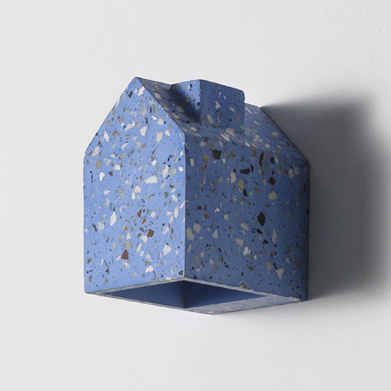 Lampada da parete della casa moderna lampada montata a parete a 1 luce con tonalità di pietra