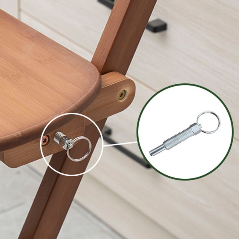 Contemporary Folding Counter Bar Stool Armless Wood Bar Stool with Footrest