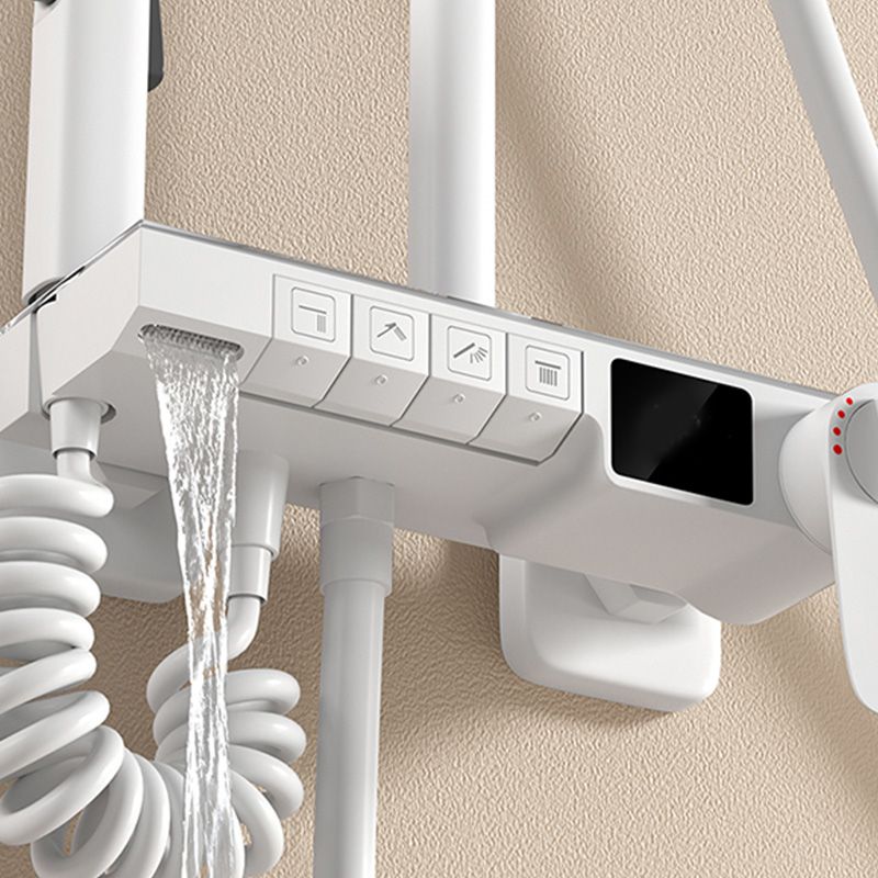 Modern Shower System Slide Bar Included Wall Mounted Shower Set