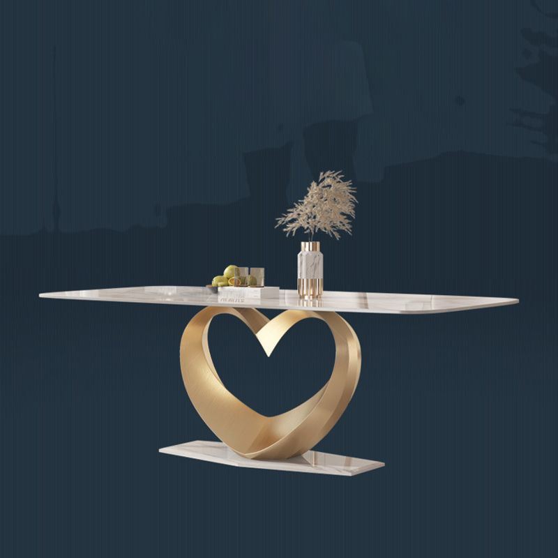 Nordic Glam Rectangle Sintered Stone Table Set 1/4/5/7/9 Pieces Dining Set