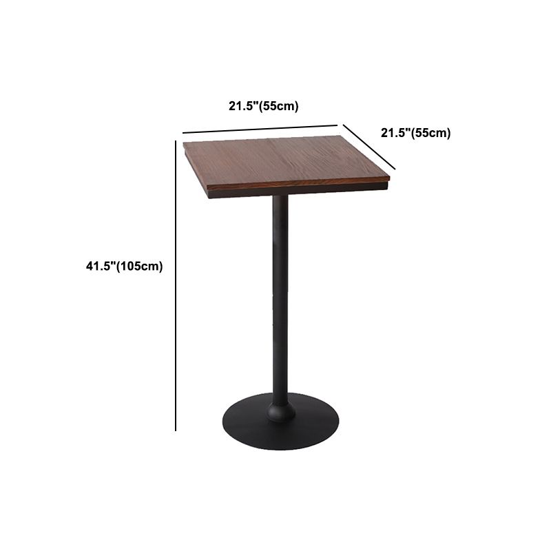 Industrial 1/3/4/5 Pieces Solid Wood Bar Table Set Fixed Table Counter Table