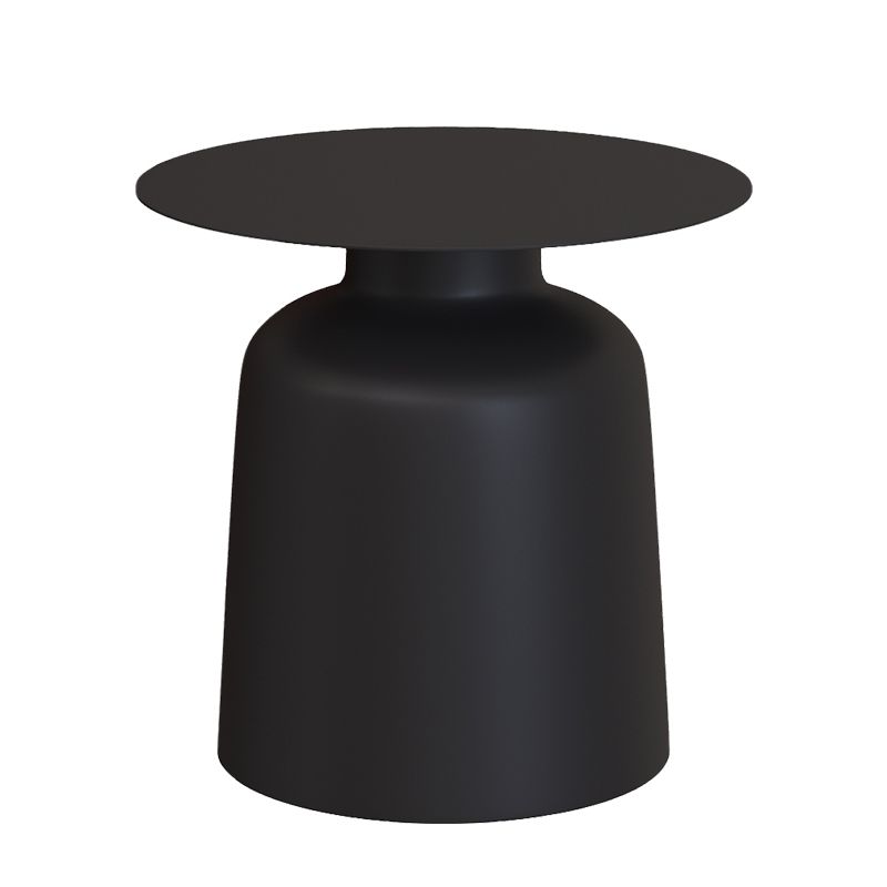 16.5"/17.7" Tall Mid-Century Round Top Side Table Metal Pedestal End Table