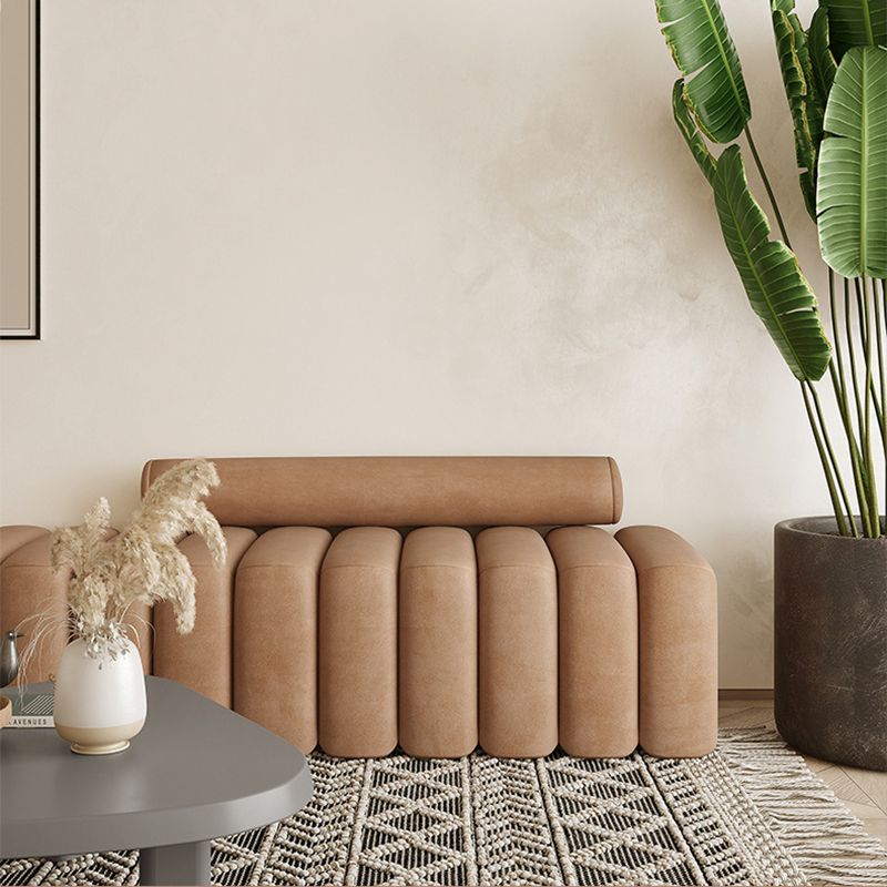 19.68" Wide Contemporary Armless Sofa Standard Sofa for Living Room