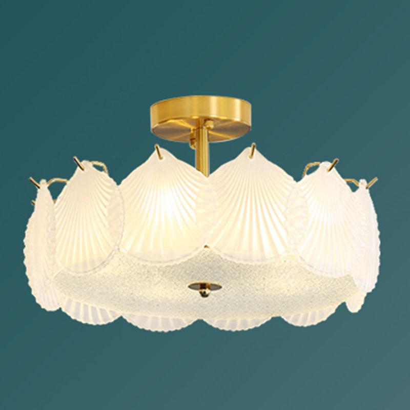 Nordic Ceiling Light Creative Glass Flush Mount Ceiling Light Fixture for Bedroom