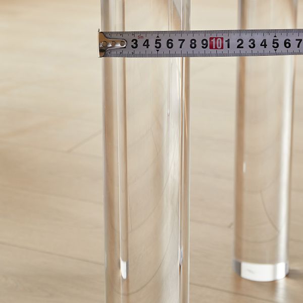 Modern Dining Set 1/2/3/4 Pcs Acrylic Frame Dining Table and Chairs