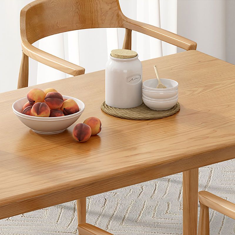 Rectangle Dining Site Table Pine Solid Wood Dining Room Furniture