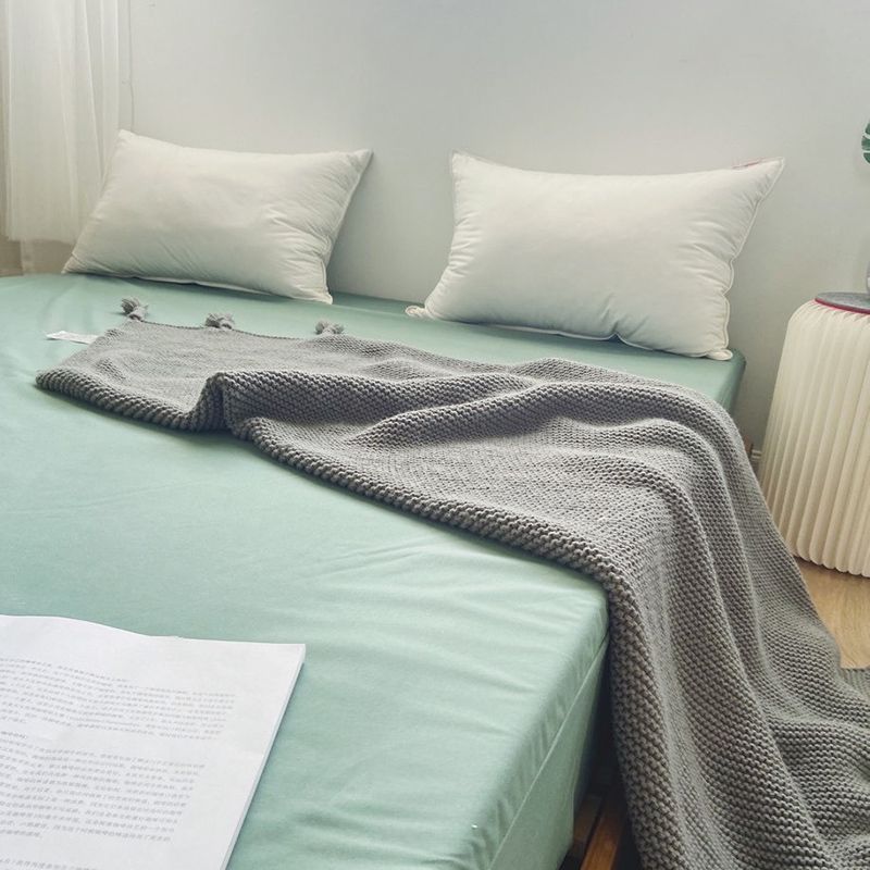 Solid Color Water Resistant Sheet Set 1-Piece Polyester Bed Sheet