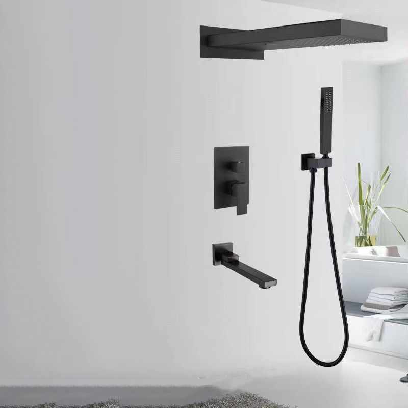 Shower System Wall Mounted Massage Jet Adjustable Spray Pattern Shower Trim