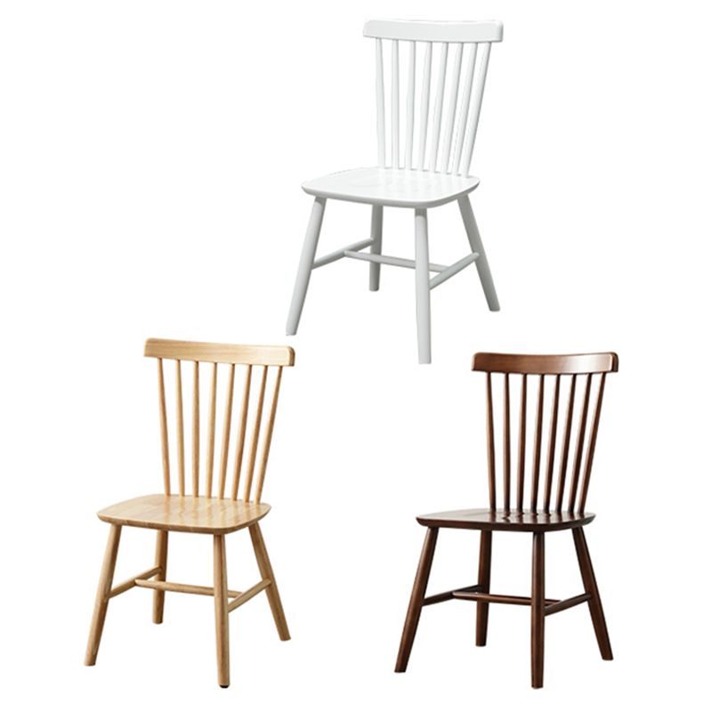 Wood Modern Style Dining Chair Windsor Back Side Chair for Dining Room