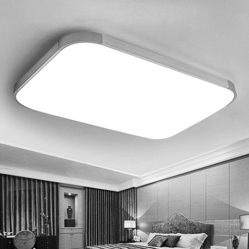 Luminaire de plafond encastré rectangulaire Luminaire de montage encastré en aluminium LED moderne