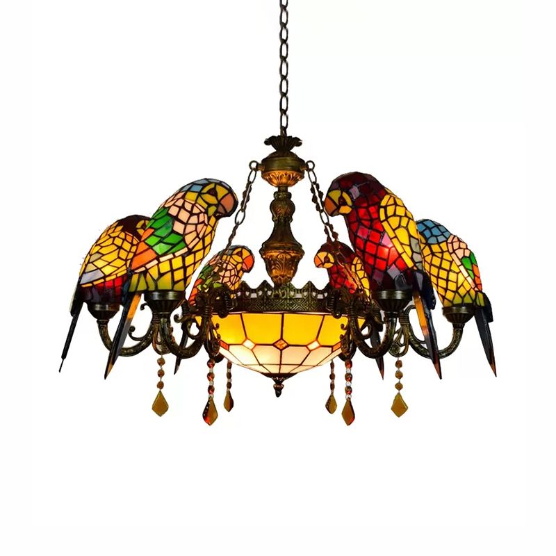 Chandeliers de salle à manger bronze, 9 lumières