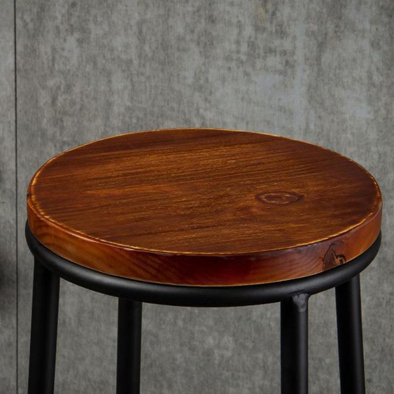 Contemporary Wood Counter Stools Metal Bar Stools for Home Use