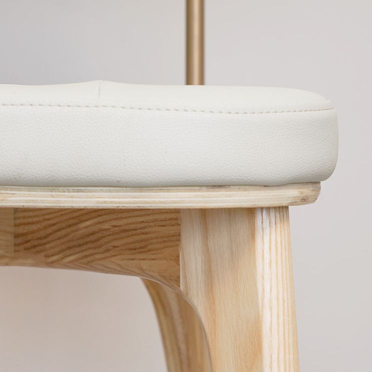 Hout Traditionele eetkamerstoel Open rug Armloze eetkamerstoel (set van 2)