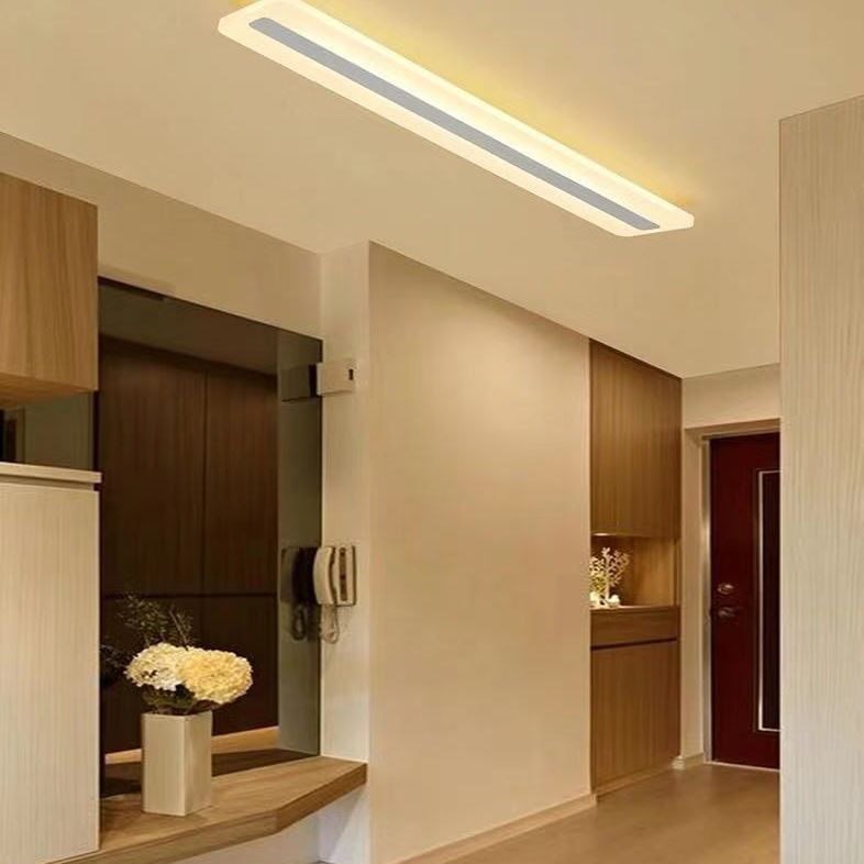 Acryl lineaire inbouw plafondlamp Minimalistisch LED wit plafondgemonteerd licht