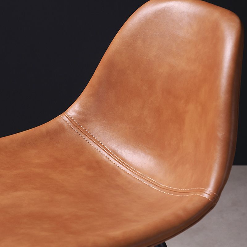 Contemporary Style Bar-stool Bucket Bar Stool with Metal Legs for Home