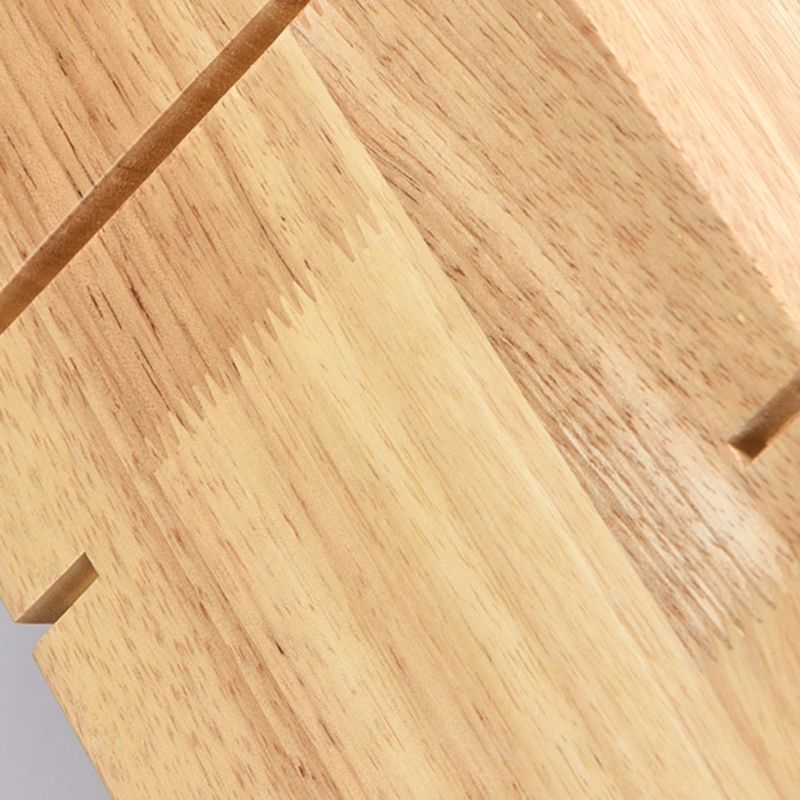 Wooden Shade Wall Lamp Modern Style Rectangle Shape Wall Mounted Lighting for Bedroom