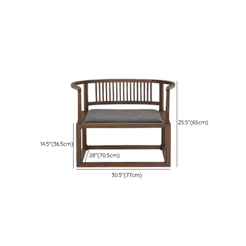 Traditional Style Dining Chair Solid Wood Arm Chair for Home