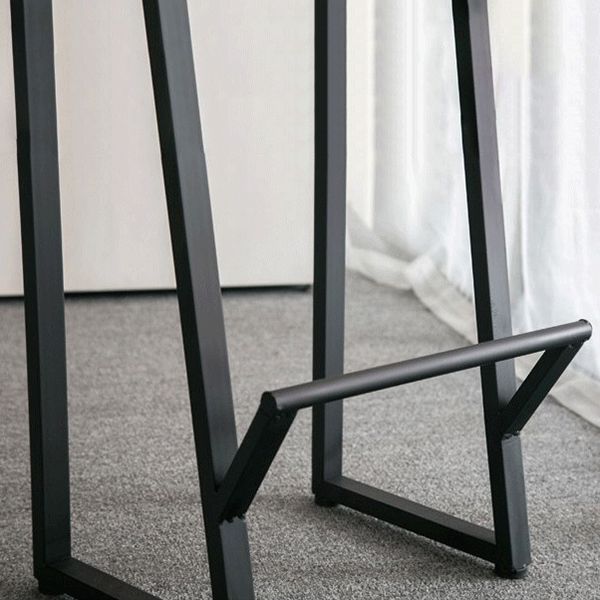 Modern 1/7 Pieces Bar Table Set Rectangle Pine Wood Counter Table with Backless Stools