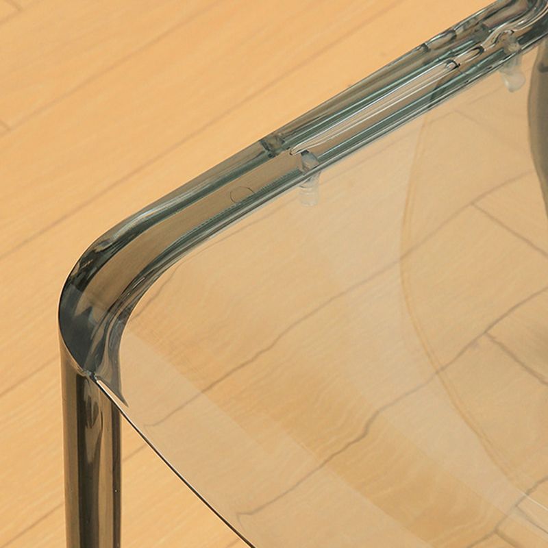Modern Plastic Dining Chair Modern Low Back Stacking Armless Chair