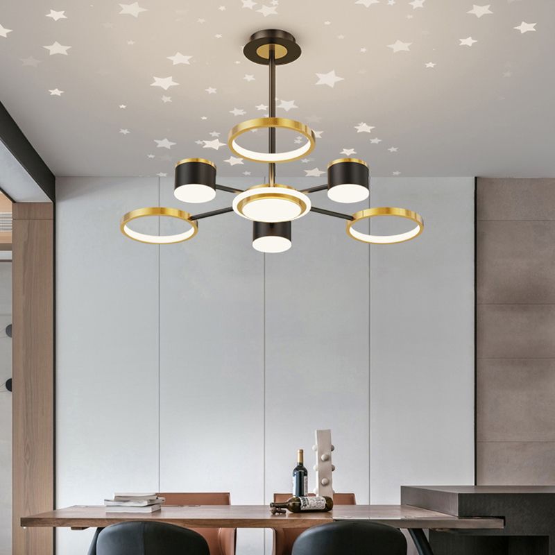 Geometrische ophanging hanglampen moderne verlichting kroonluchters metaal kroonluchter