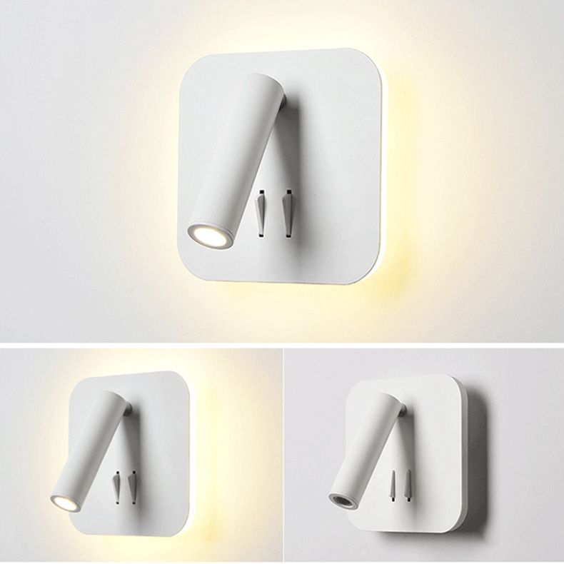 Contemporary Style Simplicity Wall Sconce Metal Shade Reading Lamp for Bedroom
