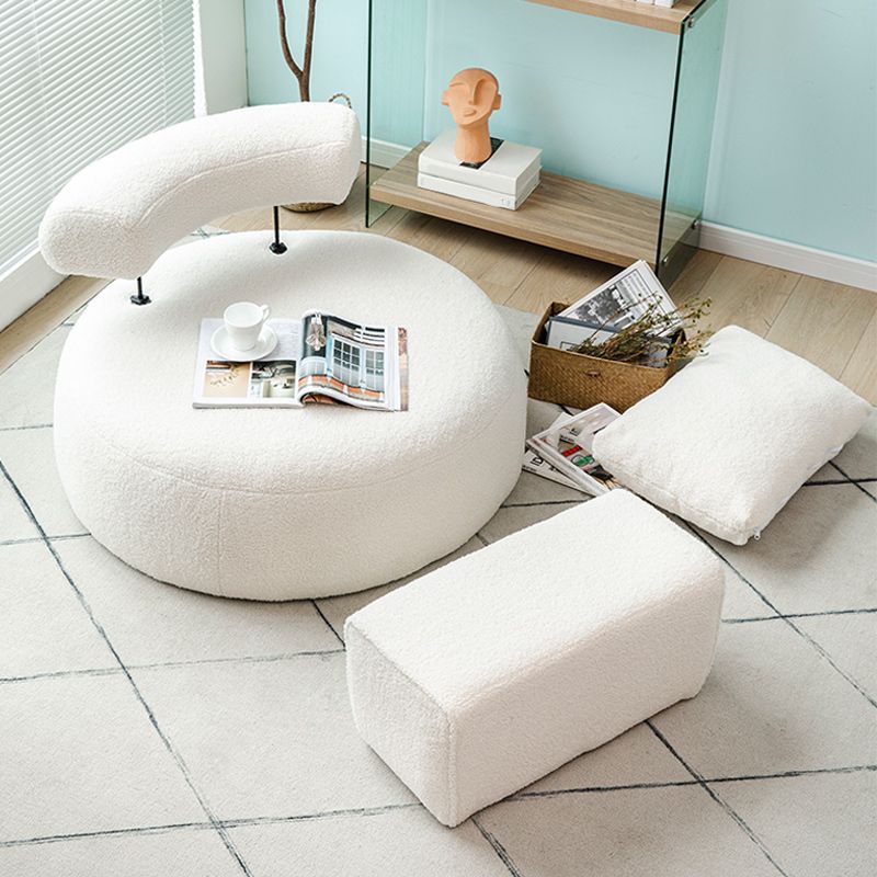 Modern Pillow Back Armless Living Room Solid Color Parsons Chair