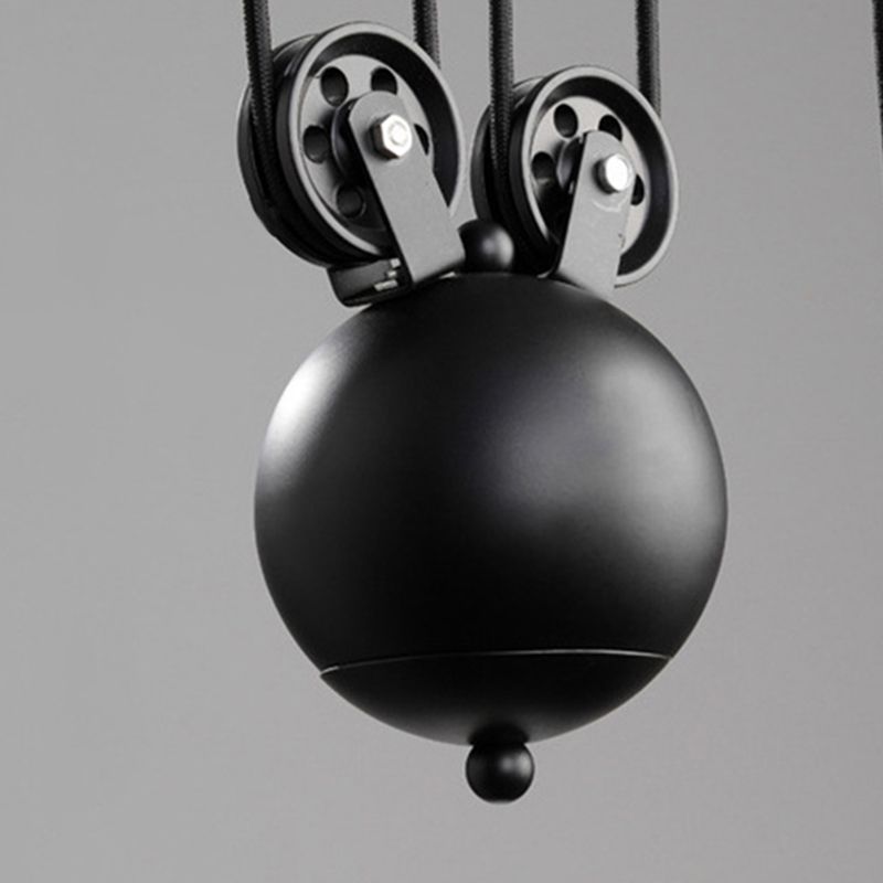 Pulley Metal Island Pendant Chandelier Industrial Dining Room Island Light Fixtures