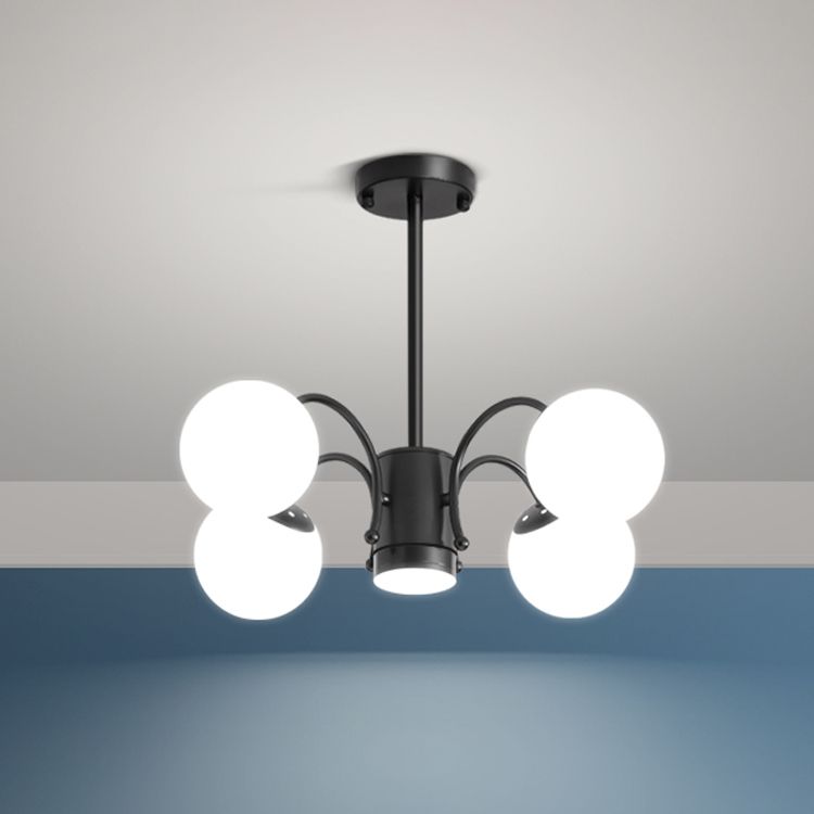 Modern Chandelier Light Fixtures Metal Global Hanging Lamp for Dining Room