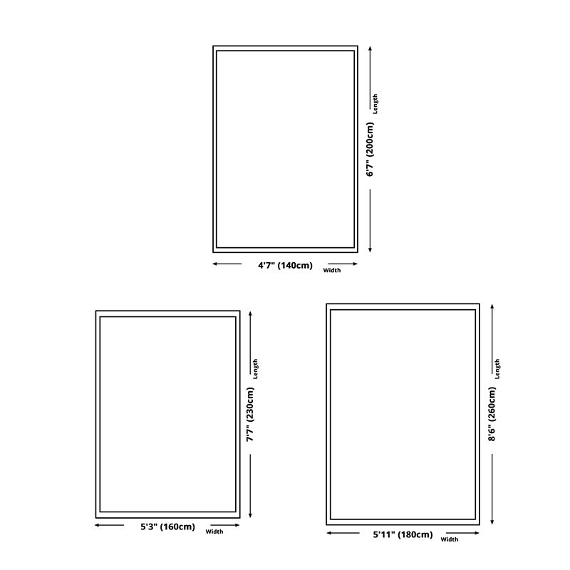 Orange Modern Area Carpet Geometric Pattern Polyester Arae Rug Non-Slip Backing Rug for Living Room