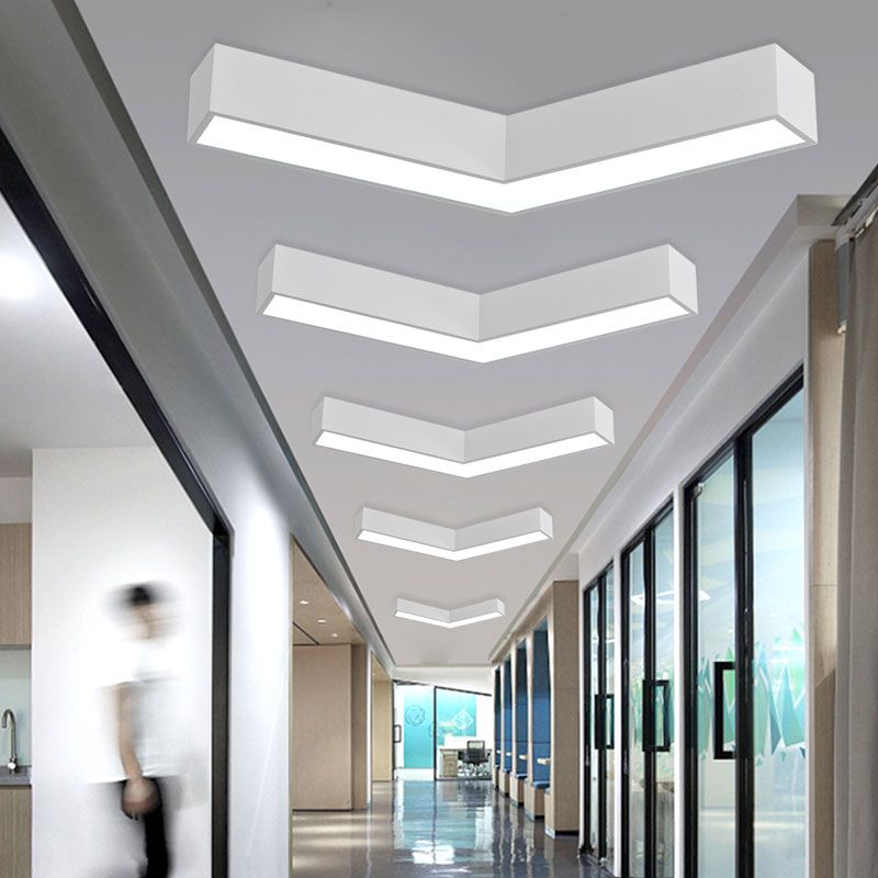 Plafond en forme de V Métal Light Light Light Simplicité LED LED FLUMER POUR RAPHER