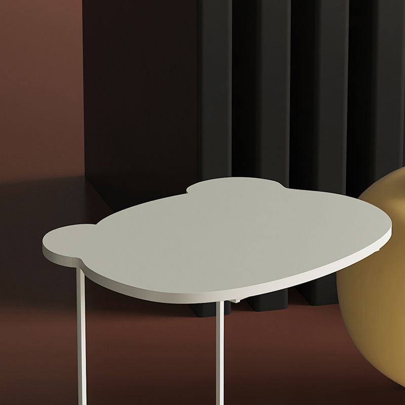 Mid-Century with Shelf Round Double Tier Living Room Side Table