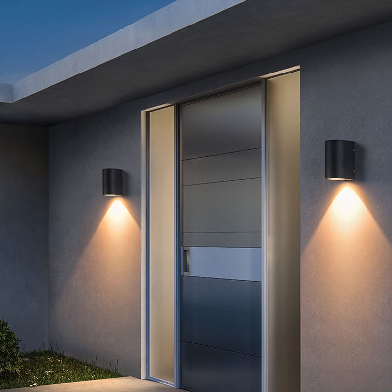 Cylinder 1 - Light Wall Lighting Fixture Aluminum Wall Sconce in Black