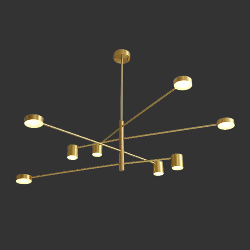 Modern Gold Multi Tier Chandelier Light Fixtures Restaurant Hanging Chandelier