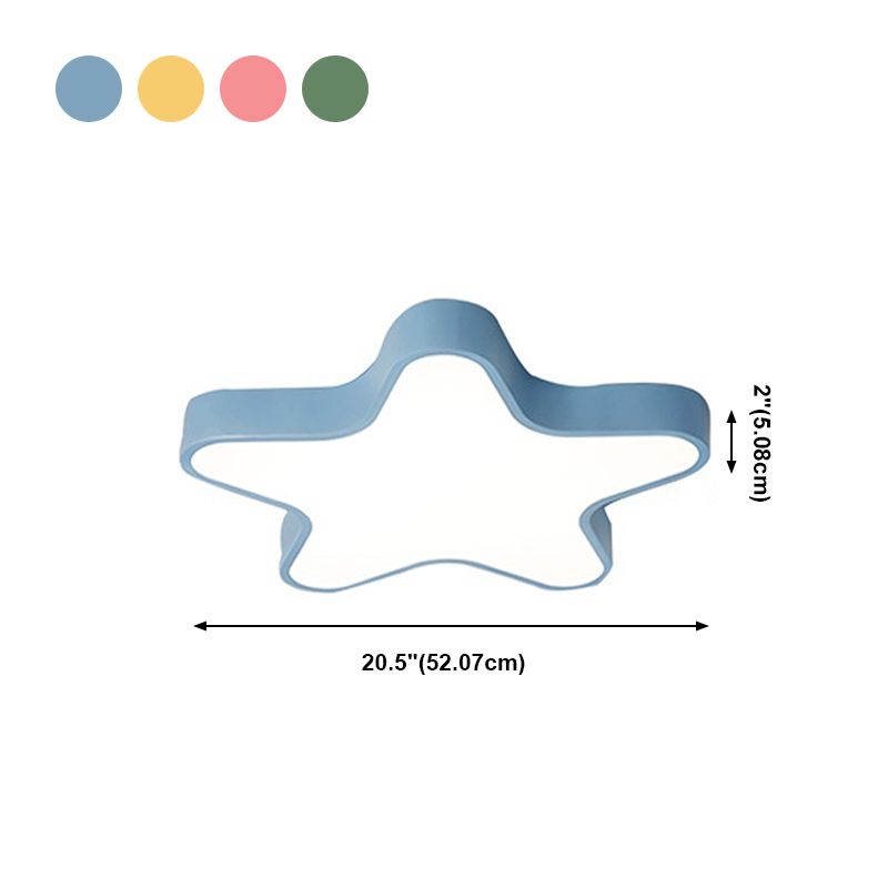 LED Artistique moderne Ceiling Iron Starry Macaron Ceiling Fixture with Acrylic Shade