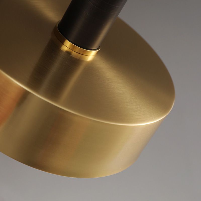 Simple Style Drum-Shaped Pendant Light Fixture Metal Bedroom Hanging Light Fixture