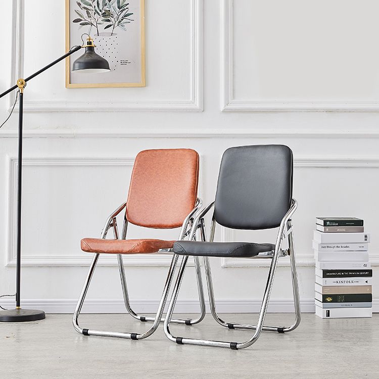 Chaise d'intérieur et d'extérieur moderne, chaise d'appoint pliante en métal, sans accoudoirs, à dossier ouvert