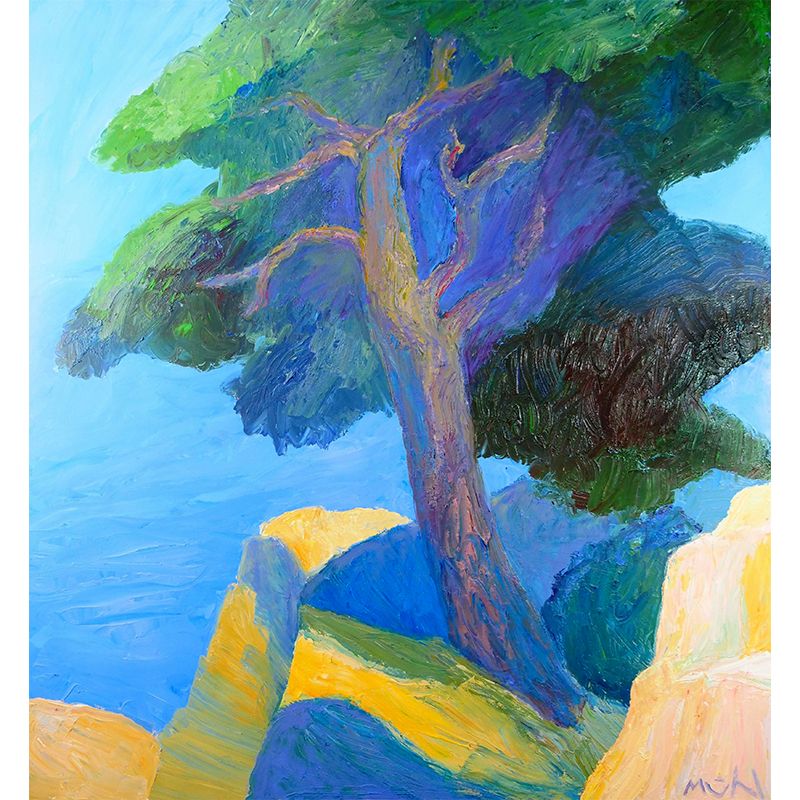 Indoor Decor Seaside Trees Mural Decal Personalized Modern Aesthetics Wall Art for Bedroom