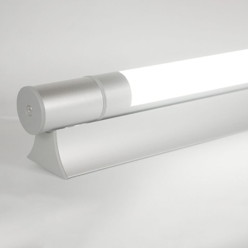 Modern Straight Mirror Light Waterproof Aluminum 1 Light Wall Sconce for Bathroom