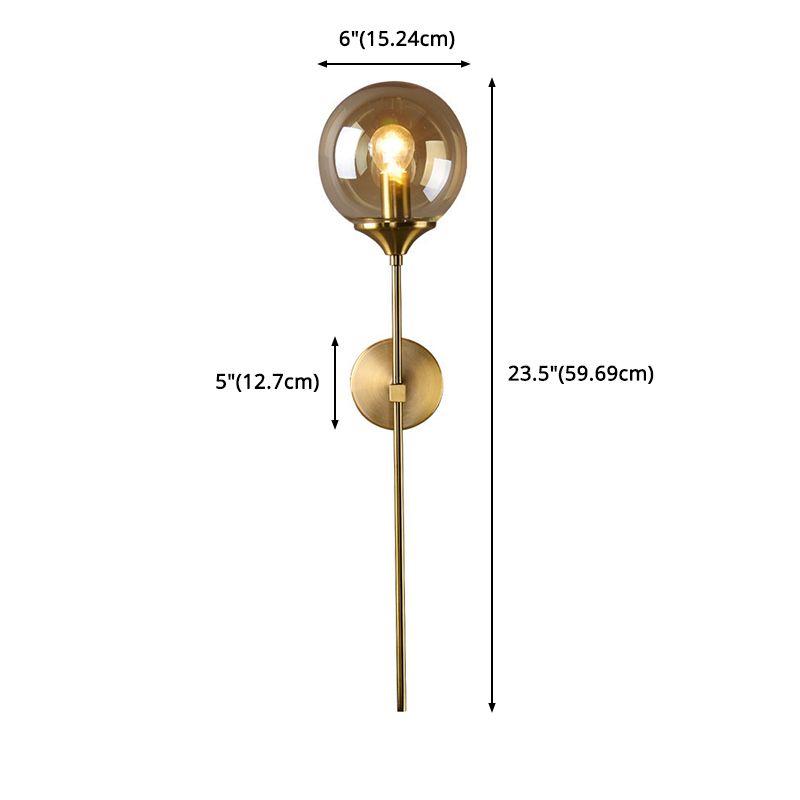 1 luminaire en verre mural clair